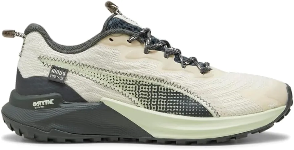PUMA Womens Seasons Fast-Trac Nitro 2 Trail Running Sneakers Shoes - Beige - Size 6.5 M