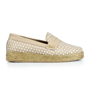 "FLORENCE" LEATHER ESPADRILLE