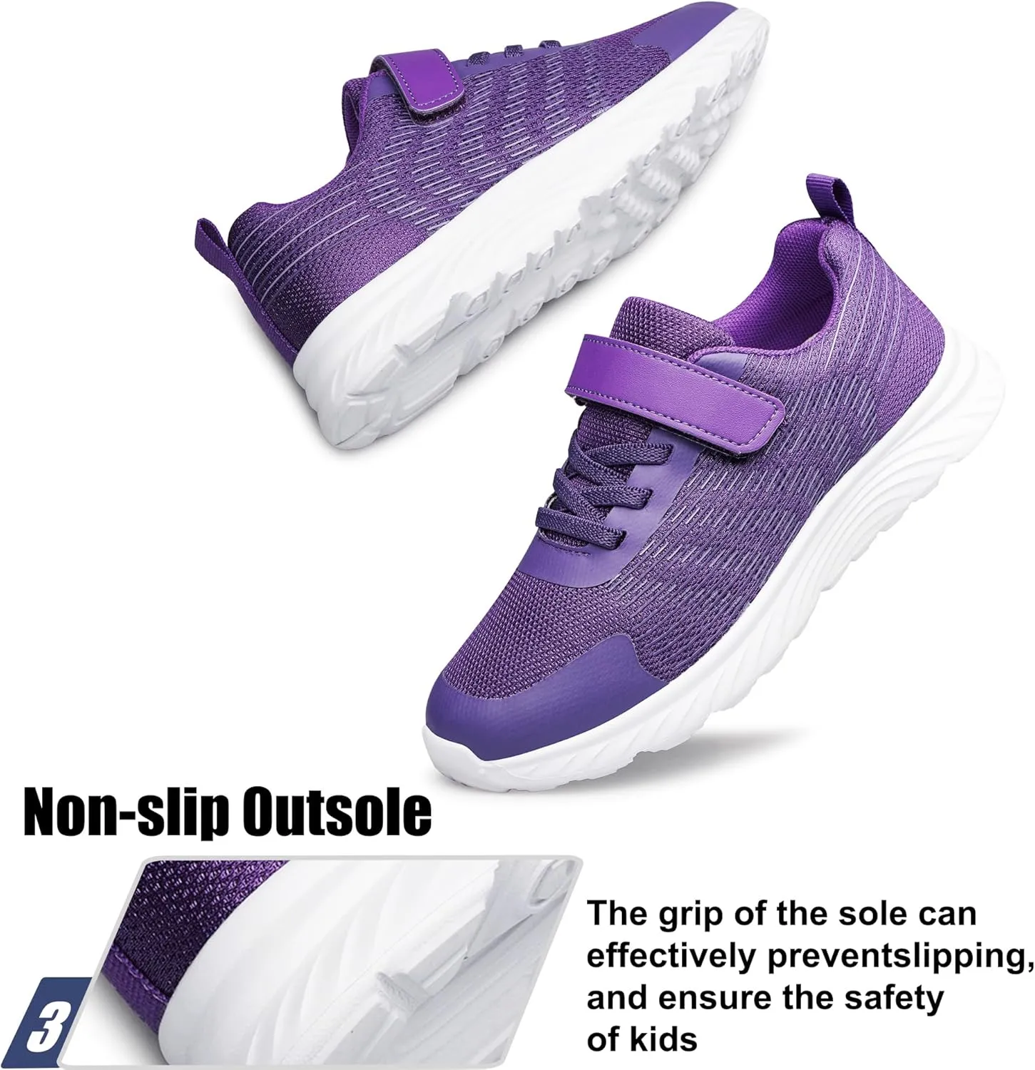 Raoendis Boys Girls Sneakers Kids Shoes Lightweight Breathable Athletic Running Tennis Fitness Shoes for Unisex Toddler/Little Kid/Big Kid