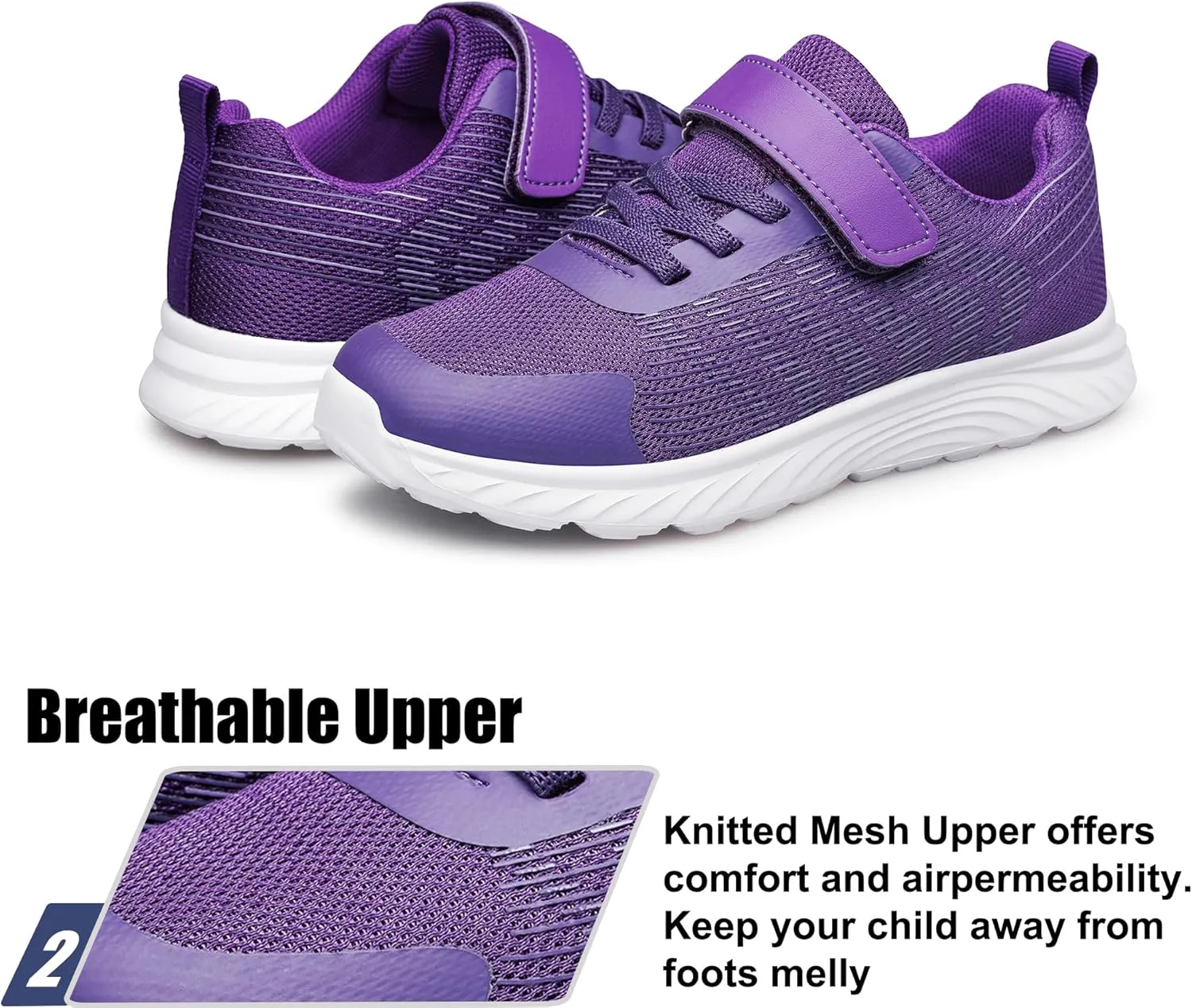 Raoendis Boys Girls Sneakers Kids Shoes Lightweight Breathable Athletic Running Tennis Fitness Shoes for Unisex Toddler/Little Kid/Big Kid