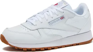 Reebok Classic Leather Girls & Boys Shoes, Toddler, Little Big Kid Sneakers, White/Gum, 3 US Unisex