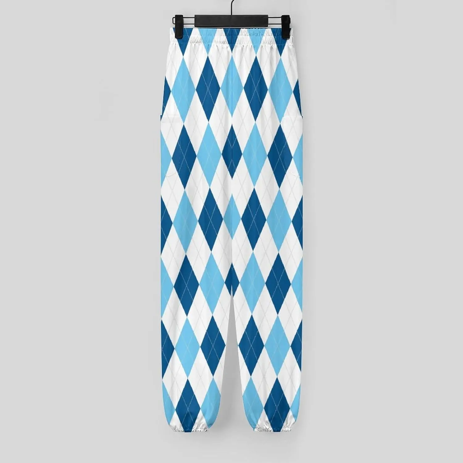 Rhomboid Grid Yoga Bloomers Women Hippie Harem Pant Elephant Pants Elastic Gym Yoga Palazzo Loose Casual Slacks