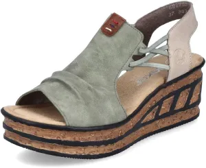 Rieker 68175 Rose Women's Wedge Sandals – Lightweight, Comfortable and Supportive Stylish Wedges with Shock-Absorbing Durable Sole for All-Day Support