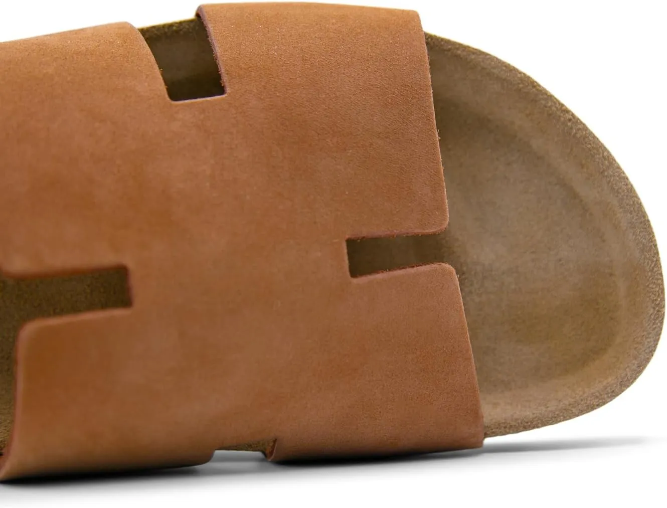 Sandgrens Handmade Unisex Cork Slides | European Top Grain Leather Sandals with Soft Suede Footbed and EVA Rubber Sole | Avila