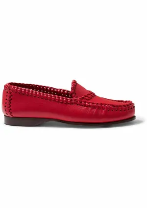 Sastre Shiny Loafer Ruby