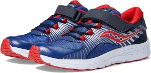 Saucony® Kids Velocer A/C Summer Shoes for Kids – Leather & Textile Upper – Cushioned Footbed (Little Kid/Big Kid) Navy/Red 11 Little Kid W