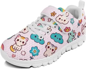 School Sneakers for Girls Boys Running Tennis Shoes Kids Slip on Shoes