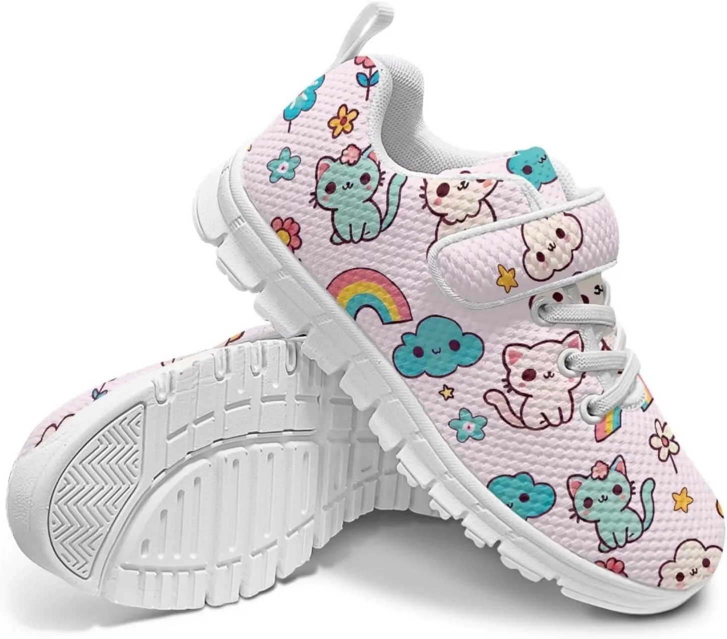 School Sneakers for Girls Boys Running Tennis Shoes Kids Slip on Shoes
