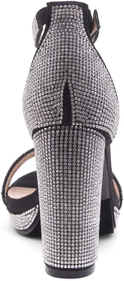 Shoe Land Women's Platform Heels - Chunky Block Heeled Sandals with Ankle Strap, Open Toe Dressy High Heels for Women, Comfortable Prom, Wedding & Party Pumps 2025