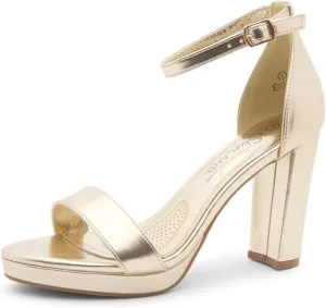 Shoe Land Women's Platform Heels - Chunky Block Heeled Sandals with Ankle Strap, Open Toe Dressy High Heels for Women, Comfortable Prom, Wedding & Party Pumps 2025