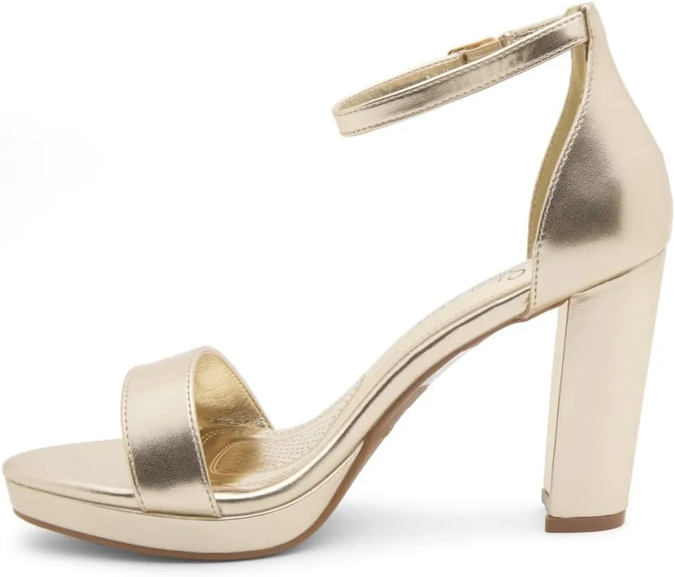 Shoe Land Women's Platform Heels - Chunky Block Heeled Sandals with Ankle Strap, Open Toe Dressy High Heels for Women, Comfortable Prom, Wedding & Party Pumps 2025