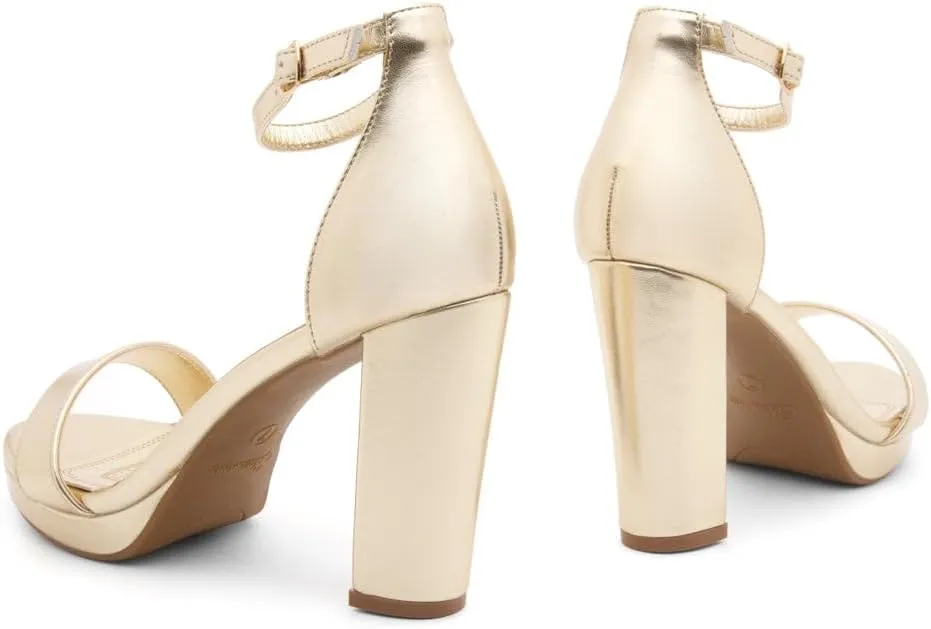 Shoe Land Women's Platform Heels - Chunky Block Heeled Sandals with Ankle Strap, Open Toe Dressy High Heels for Women, Comfortable Prom, Wedding & Party Pumps 2025