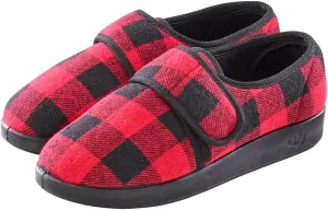 Silvert's Adaptive Clothing & Footwear Men’s Wide & Comfy Easy Closure Slippers for Seniors