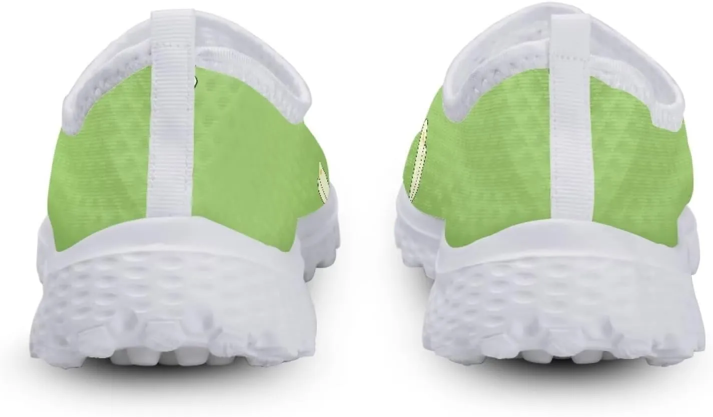Slip On Walking Shoes for Womens Breathable Running Tennis Sneakers Comfort Anti-Slip Athletic Shoe for Travel Size 5.5-11.5 White Sole