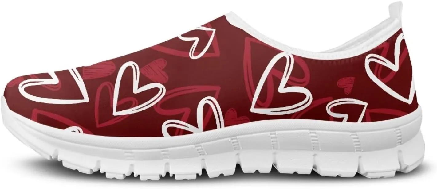 Sneakers for Women Low Top Shoes Womens Lightweight Tennis Loafers Slip on Casual Outdoor Workout Flats All Seasons White Sole