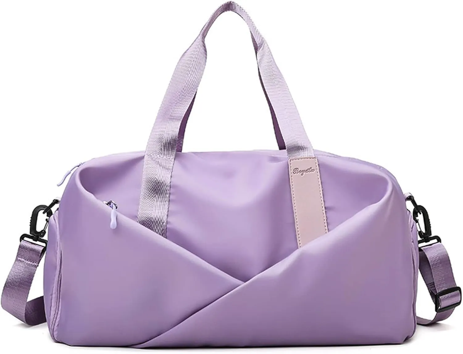 Sports Duffel Bags Women Sports Gym Bag Travel Dry Wet Bag Handbag Multifunction Swimming Shoulder Messenger Weekend Fitness Training Bag(Purple)