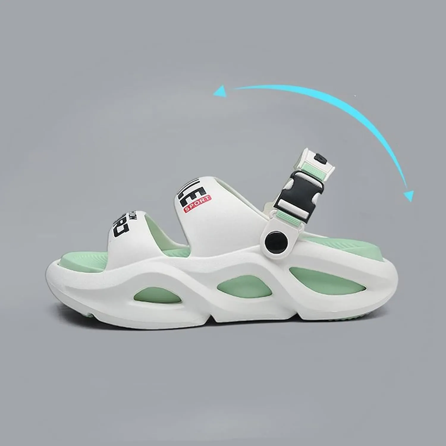 Stylish Summer Slide Sandals for Men and Women Chunky Casual Slippers for Outdoor Beach Shoes Colour Block Non Slip Slippers