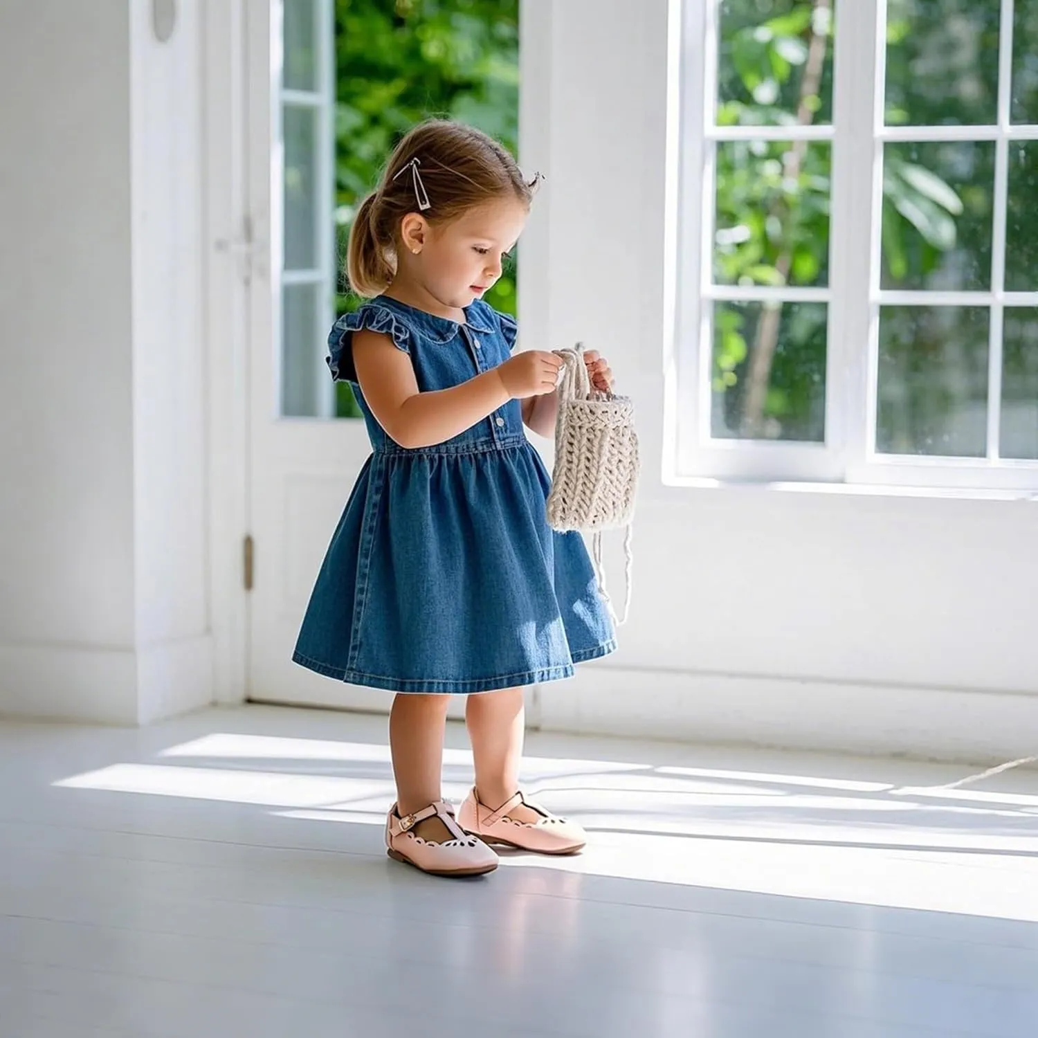 THEE BRON Mary Jane Shoes for Girls T-Strap Toddler Flats Patent Leather with Crafted Legacy