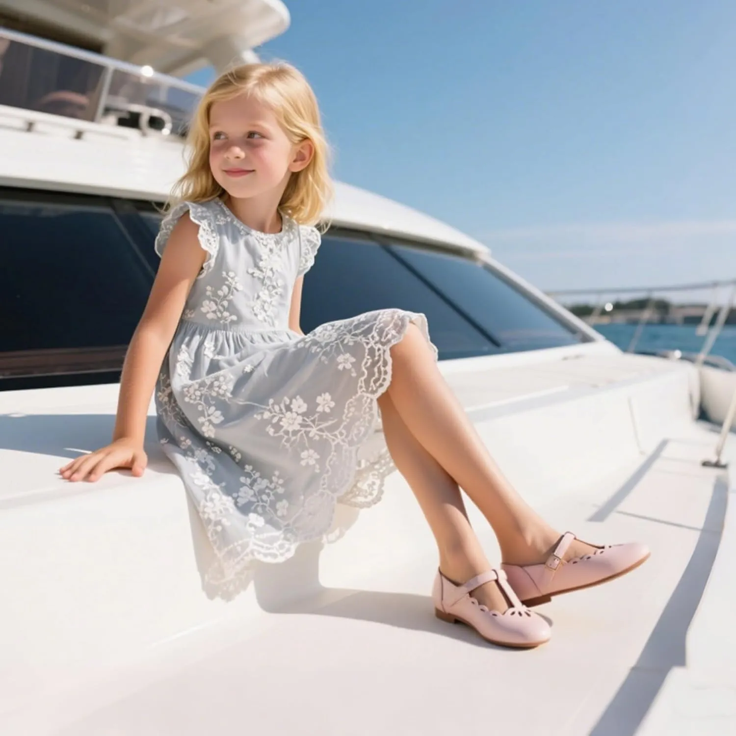 THEE BRON Mary Jane Shoes for Girls T-Strap Toddler Flats Patent Leather with Crafted Legacy