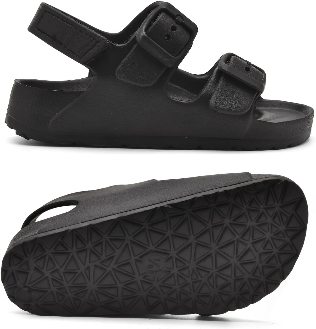 Toddler Unisex Adjustable Buckle Sandals – Comfortable Open Toe Beach & Pool Shoes for Boys & Girls with Back Strap