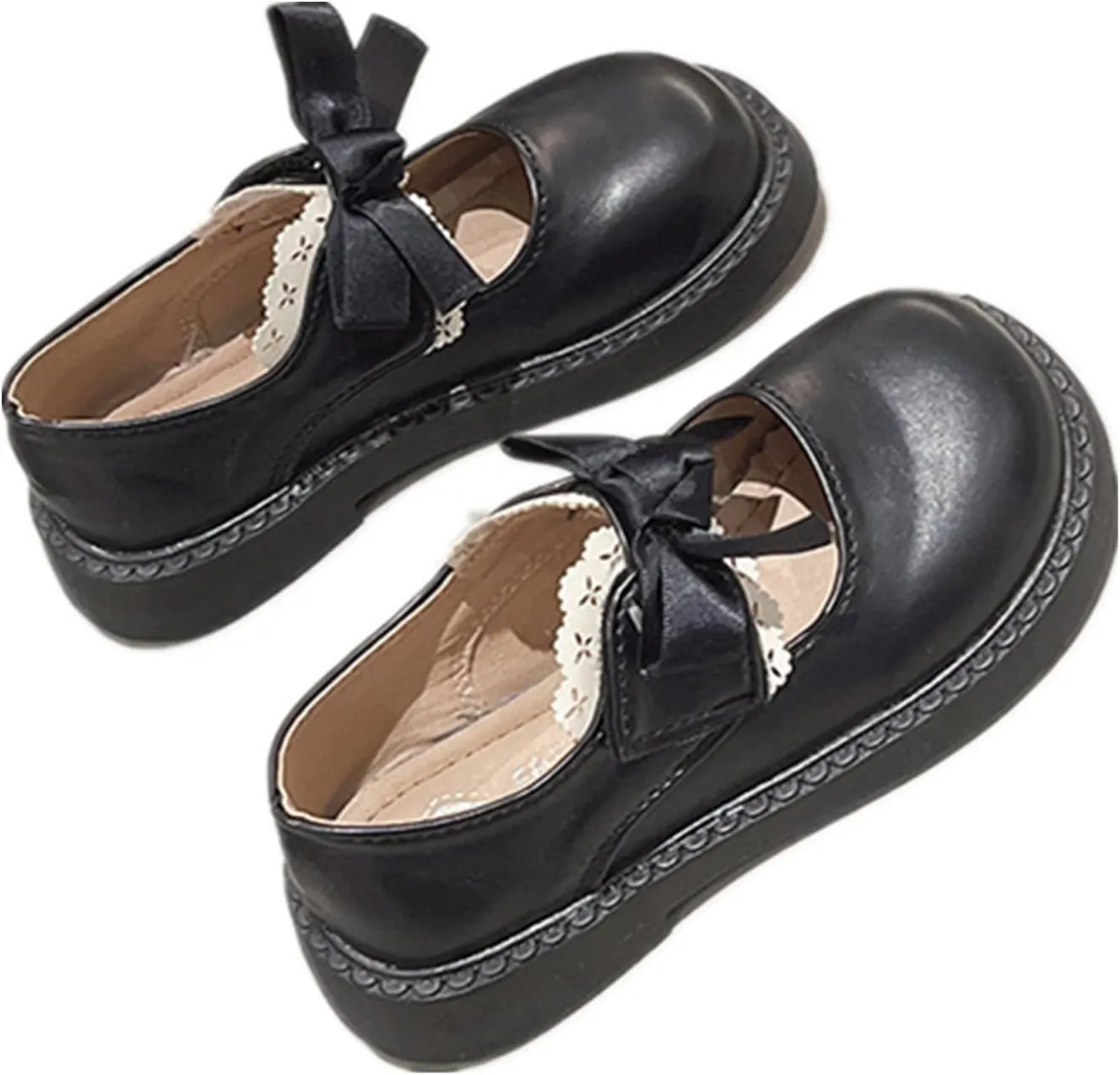 Toddler/Little Girls Mary Jane Dress Shoes Girls Loafers School Uniform Thick Non-Slip Sole Casual Shoe