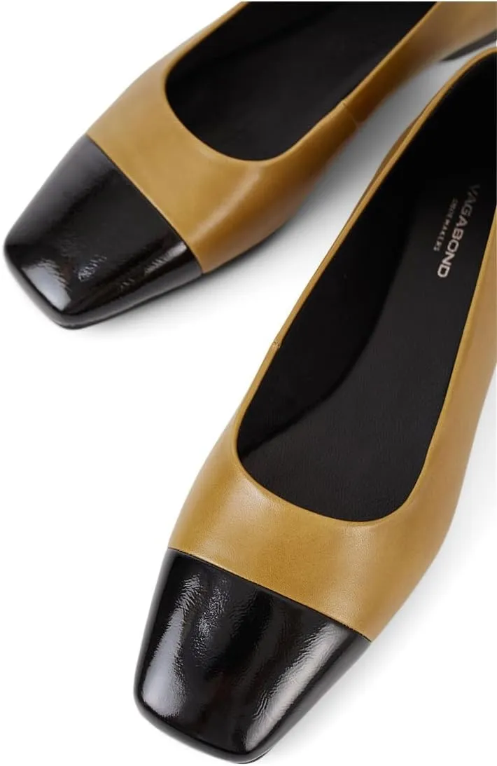 Vagabond Women's Delia Leather Toe Cap Flats Ballet