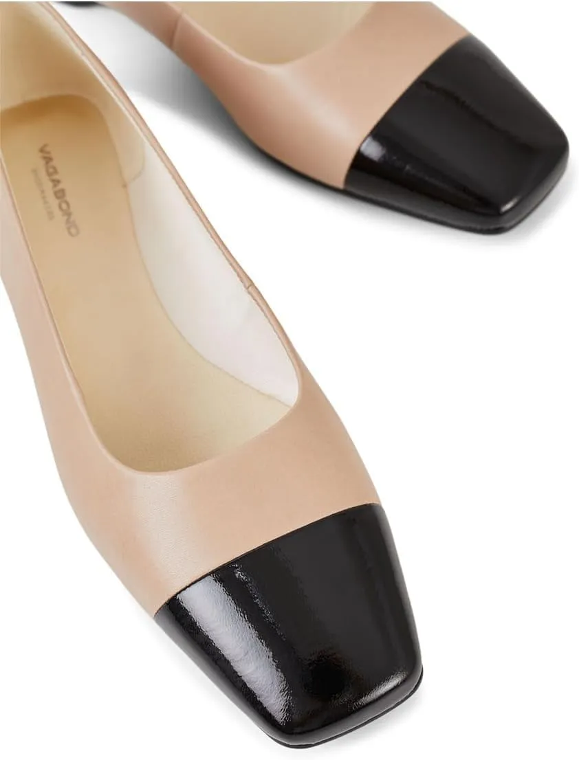 Vagabond Women's Delia Leather Toe Cap Flats Ballet