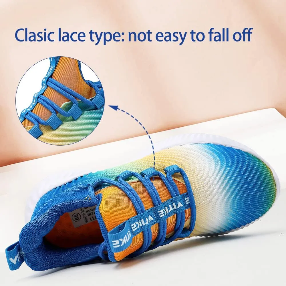 VITUOFLY Boys Sneakers Kids Running Shoes Girls Mesh Fitness Shoe Indoor Training Sneaker Lightweight Outdoor Sports Athletic Tennis Shoes for Little Kid/Big Kid
