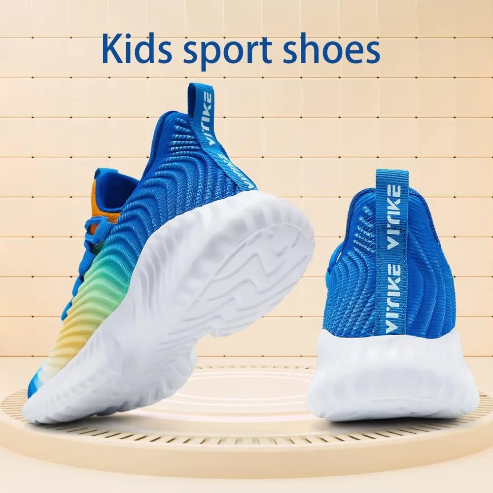 VITUOFLY Boys Sneakers Kids Running Shoes Girls Mesh Fitness Shoe Indoor Training Sneaker Lightweight Outdoor Sports Athletic Tennis Shoes for Little Kid/Big Kid