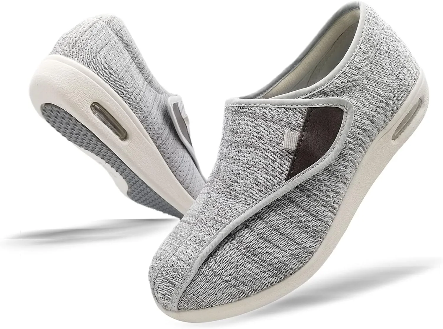 W&LESVAGO Diabetic Shoes for Women Easy On/Off, Lightweight Breathable Adjustable Closure Walking Sneakers