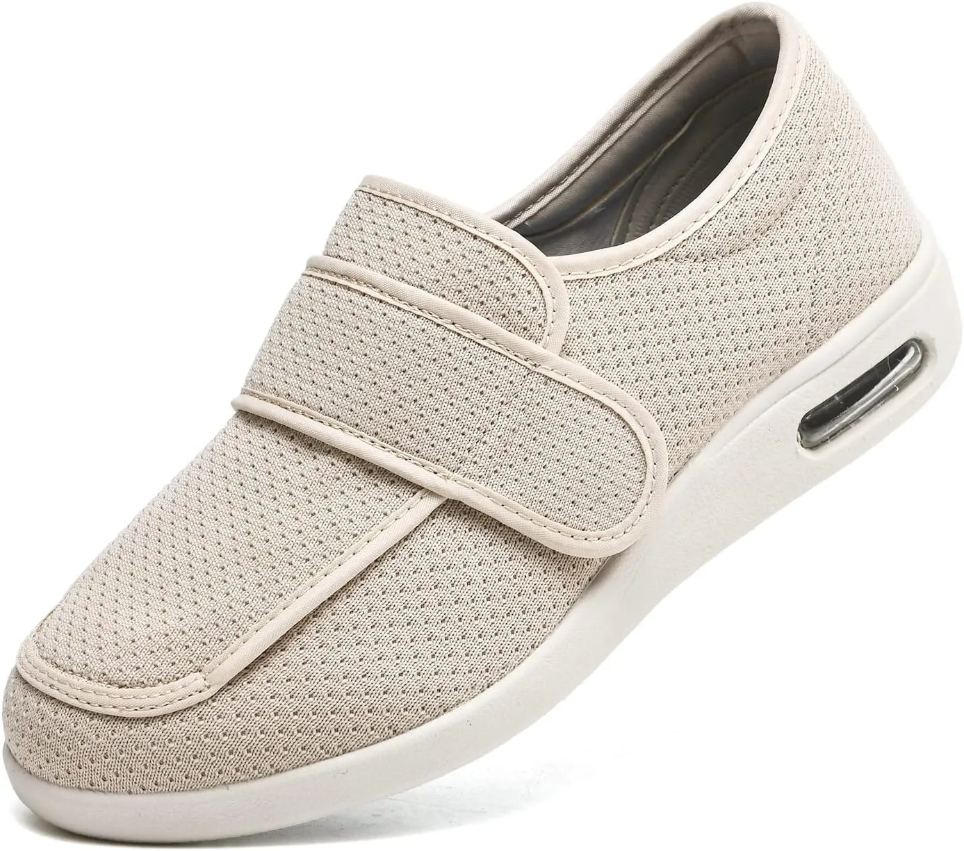 W&LESVAGO Women's Wide Width Diabetic Shoes with Adjustable Closures Easy On/Off, Breathable Lightweight Comfortable Walking Sneakers for Edema Swollen Feet Summer