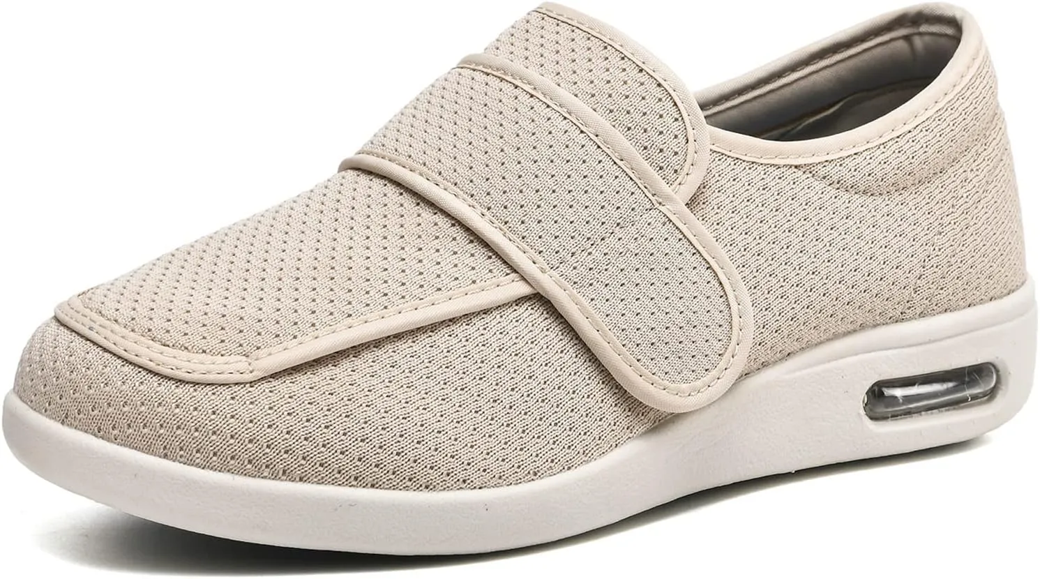 W&LESVAGO Women's Wide Width Diabetic Shoes with Adjustable Closures Easy On/Off, Breathable Lightweight Comfortable Walking Sneakers for Edema Swollen Feet Summer