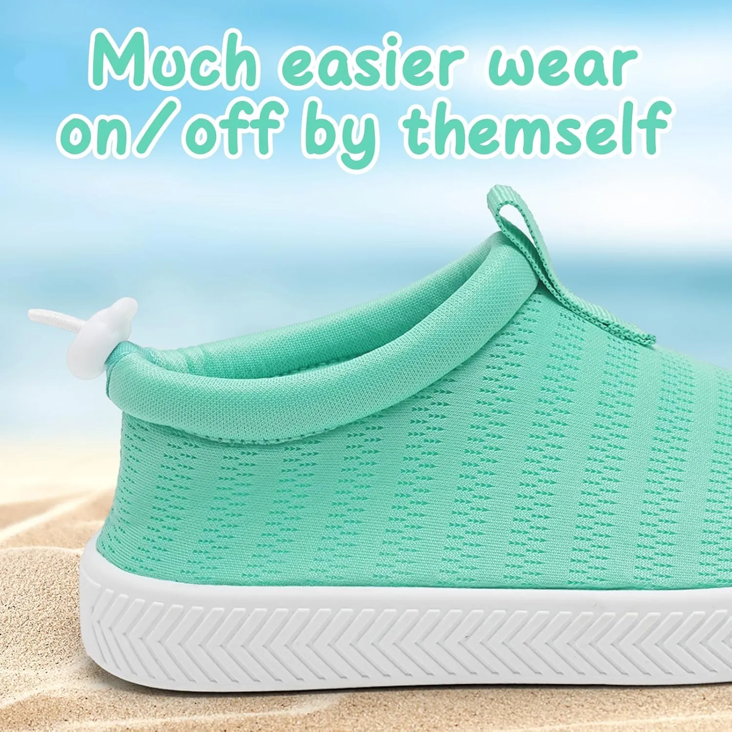 WateLves Toddler Water Shoes Kids Boys and Girls Quick Dry Water Sneakers Slip On Aqua Swim Shoes for Beach Daily Walking