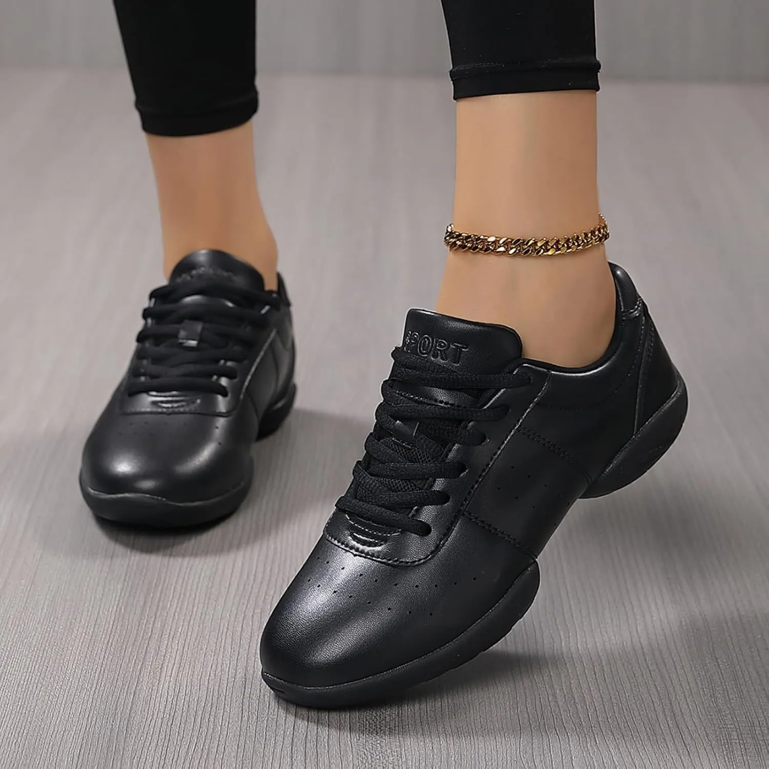 White Cheer Shoes Girls Dancing Training Sneakers Women Jumping Tumbling Exercise Aerobic Fitness Dance Sole Separation