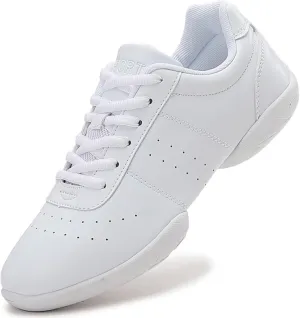 White Cheer Shoes Girls Dancing Training Sneakers Women Jumping Tumbling Exercise Aerobic Fitness Dance Sole Separation