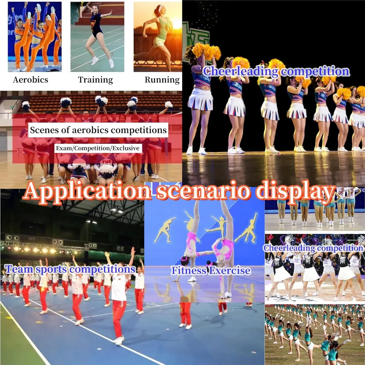 White Cheer Shoes Girls Dancing Training Sneakers Women Jumping Tumbling Exercise Aerobic Fitness Dance Sole Separation