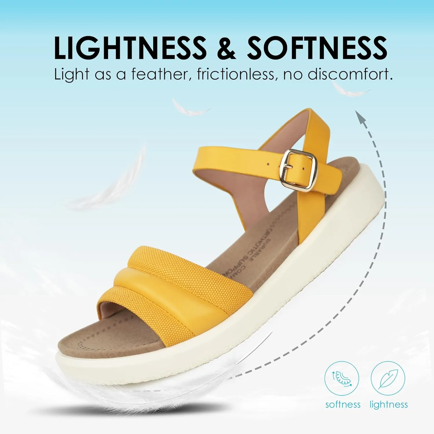 Women's Arch Support Orthopedic Walking Sandals - Comfortable Sandals