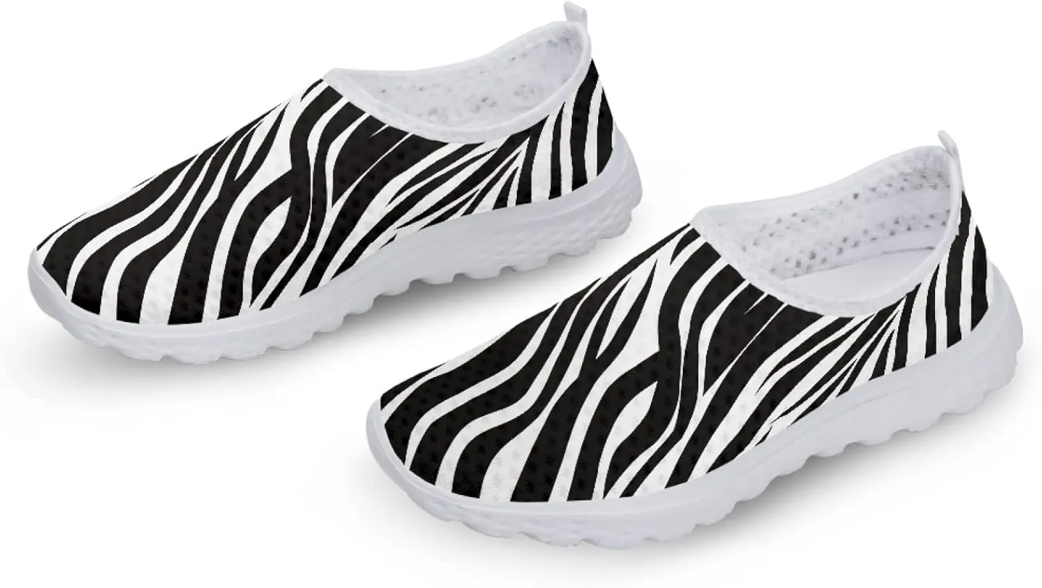 Women's Athletic Road Running Mesh Breathable Casual Slip on Sneakers Fashion Tennis Shoes