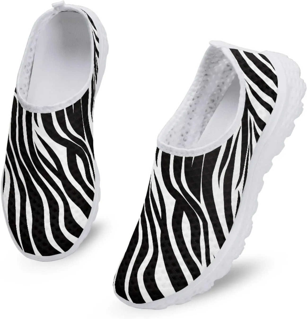 Women's Athletic Road Running Mesh Breathable Casual Slip on Sneakers Fashion Tennis Shoes
