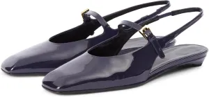 Women's Chic Square Closed Toe Low Chunky Heel Slingback Shoes Comfortable Slip On Mary Jane Flats with Buckle Casual Office Dressy Slingback Mary Jane Pumps for Women
