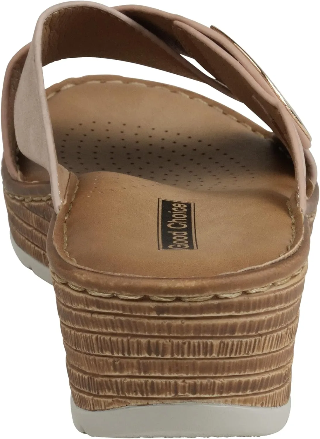 Women's Demi Cross Strap Comfy Wedge Sandals