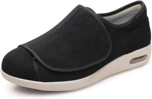 Women's Diabetic Shoes Add Fertilizer to Widen Swollen Feet, Easy to Put On and Take Off, Adjustable Indoor and Outdoor Non-Slip Walking Sneakers