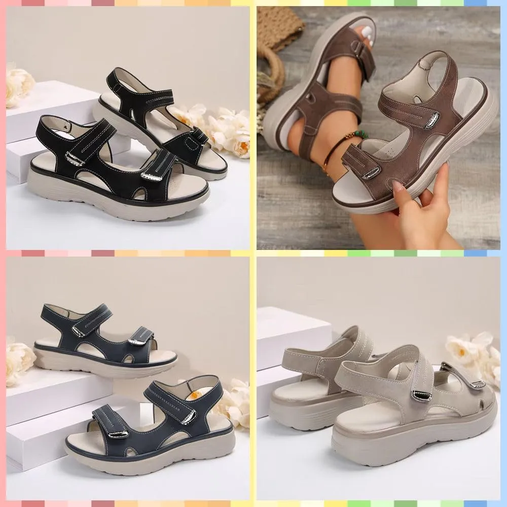 Women's Orthopedic Sport Sandals – Cushioned Arch Support, Non-Slip, Adjustable Strap, Wide Fit, Comfy for Walking, Travel, Work & Summer Outings