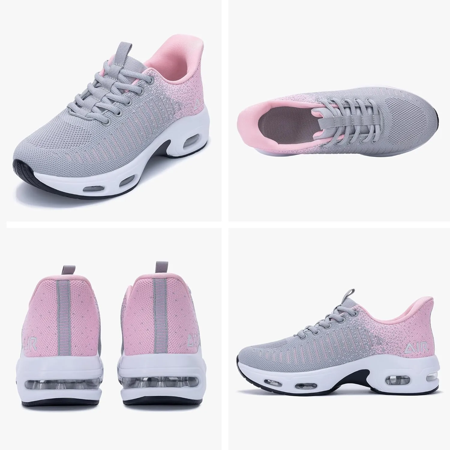 Womens Running Shoes Air Tennis Sneakers Slip On Athletic Shoes for Walking Gym Fitness