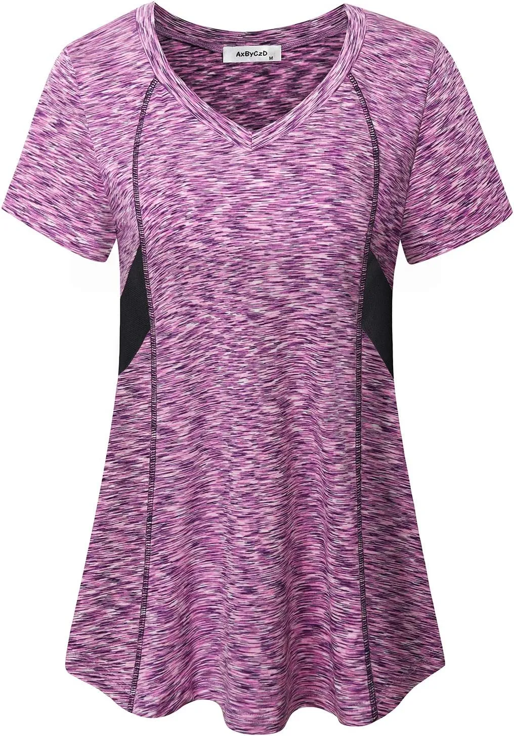 Womens Short Sleeve Tops Workout Athletic Sports Yoga Shirts