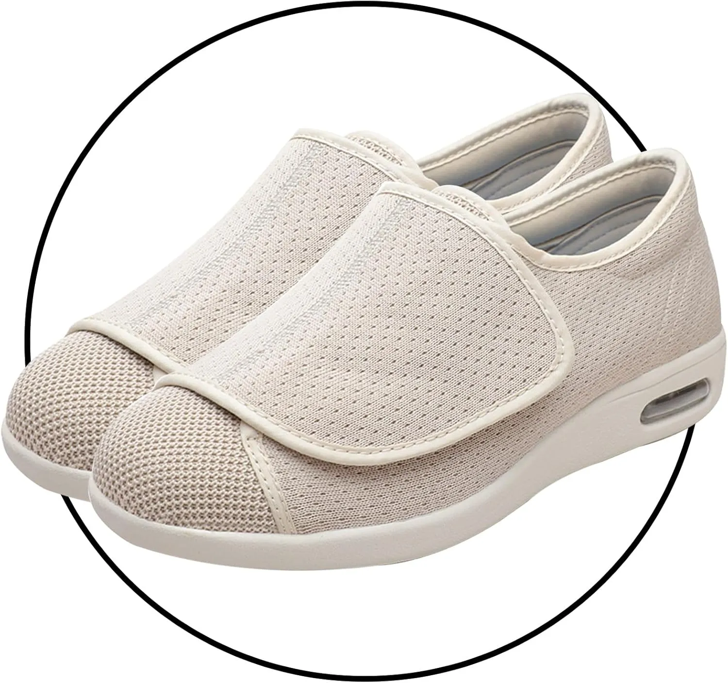 Women's Slip on Walking Shoes Mens Extra Wide Fit Diabetic Shoes Easy Close Orthopedic Slippers for Swollen Feet Plantar Fasciitis Adjustable Lightweight Walking Trainers