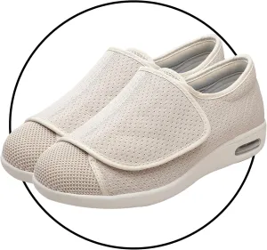Women's Slip on Walking Shoes Mens Extra Wide Fit Diabetic Shoes Easy Close Orthopedic Slippers for Swollen Feet Plantar Fasciitis Adjustable Lightweight Walking Trainers