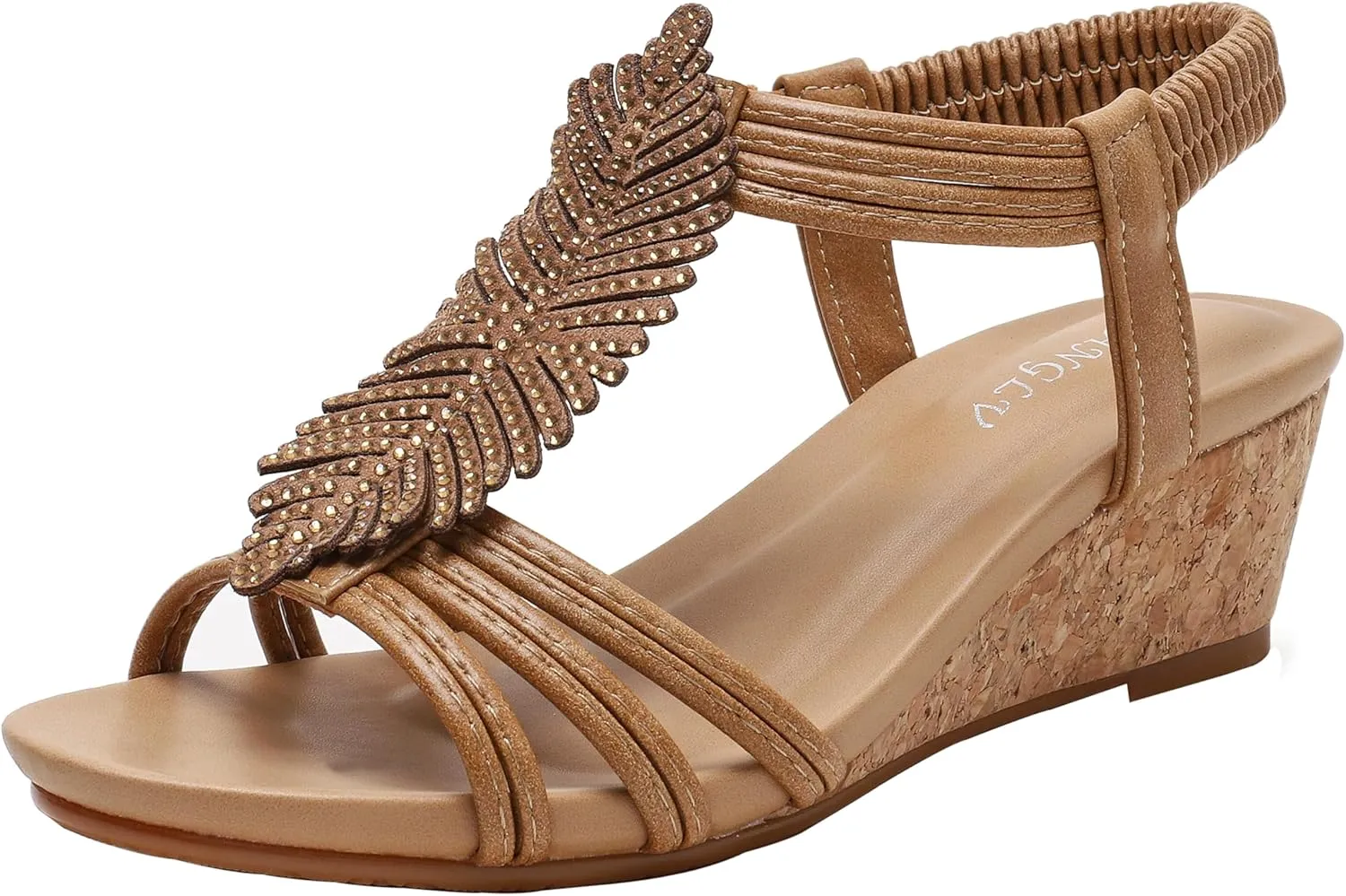 Women's Wedge Sandals Stylish Slope Heel Sandal for Everyday Comfort, Bohemian Wedge Roman Sandals