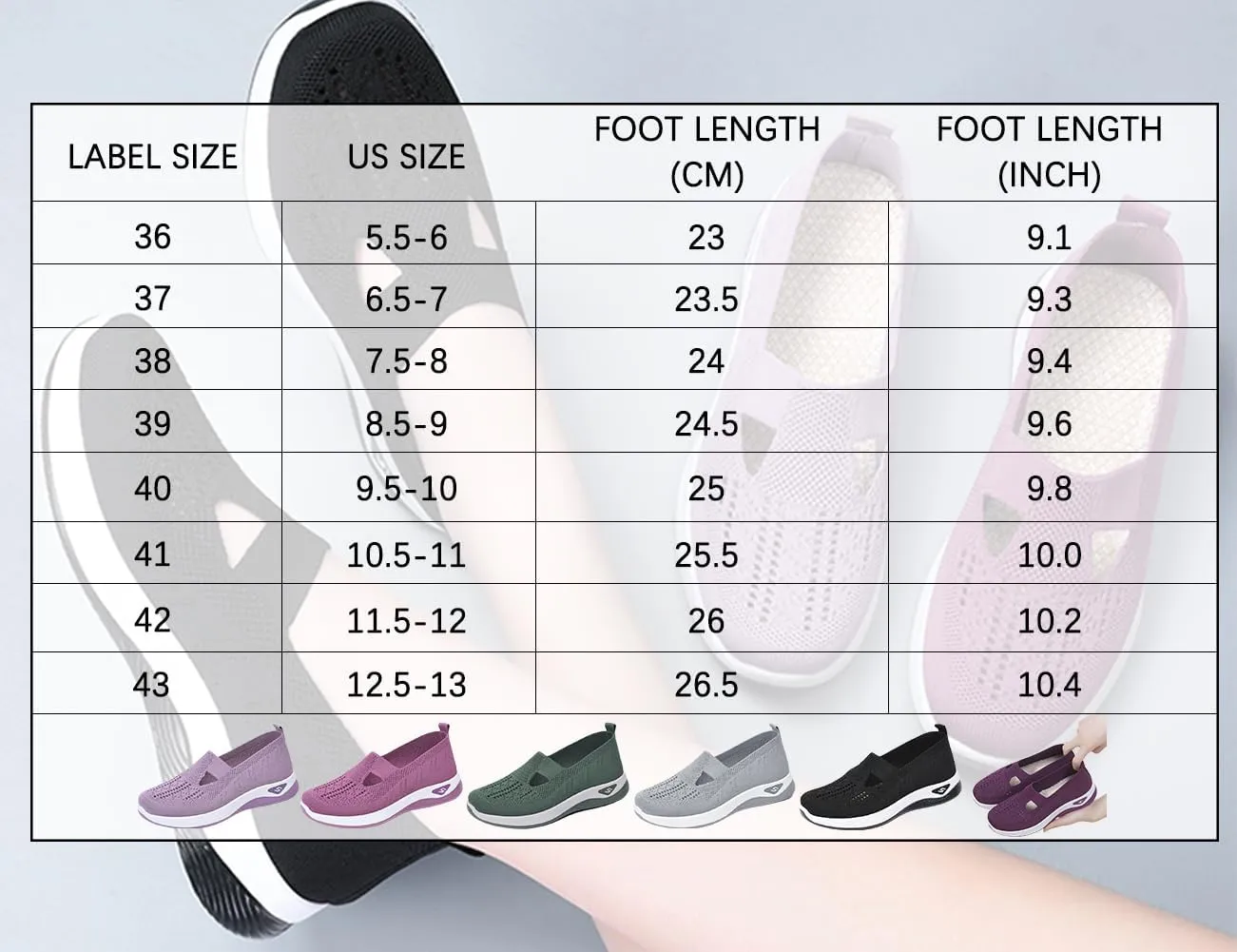 Women's Woven Breathable Soft Sole Shoes Walking Slip on Diabetic Foam Shoes in Sneakers Arch Support，Daily Commuting Shoes